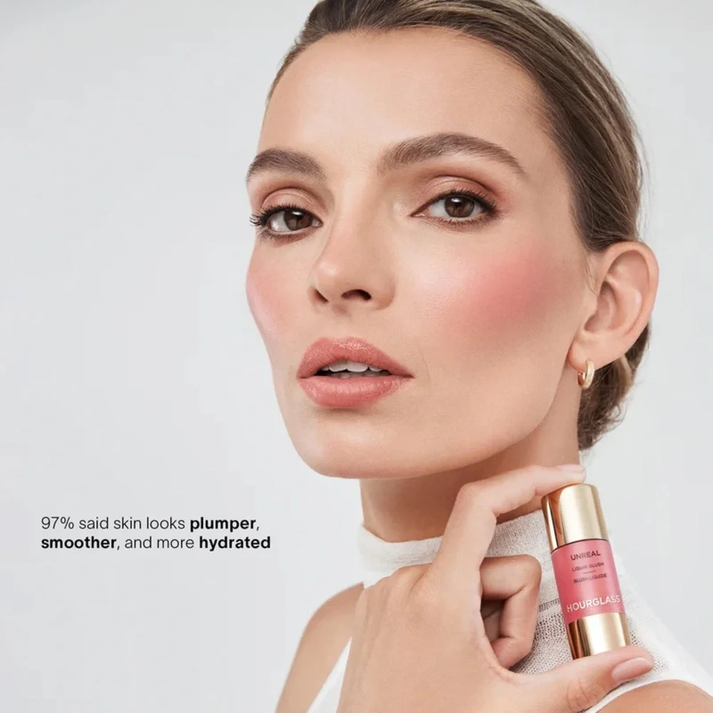 Hourglass Cosmetics Unreal Liquid Blush Scene
